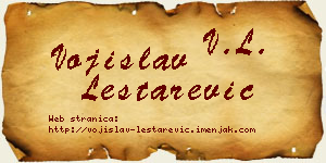 Vojislav Leštarević vizit kartica